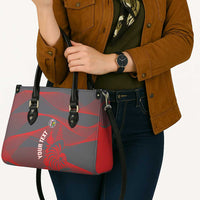 Custom New Caledonia Football Leather Bag Allez Les Cagous Grey Version - Polynesian Pride