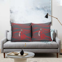Custom New Caledonia Football Pillow Cover Allez Les Cagous Grey Version - Polynesian Pride