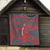 Custom New Caledonia Football Quilt Allez Les Cagous Grey Version - Polynesian Pride