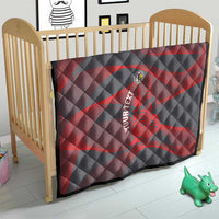 Custom New Caledonia Football Quilt Allez Les Cagous Grey Version - Polynesian Pride