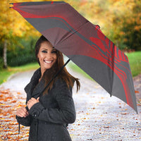 Custom New Caledonia Football Umbrella Allez Les Cagous Grey Version - Polynesian Pride