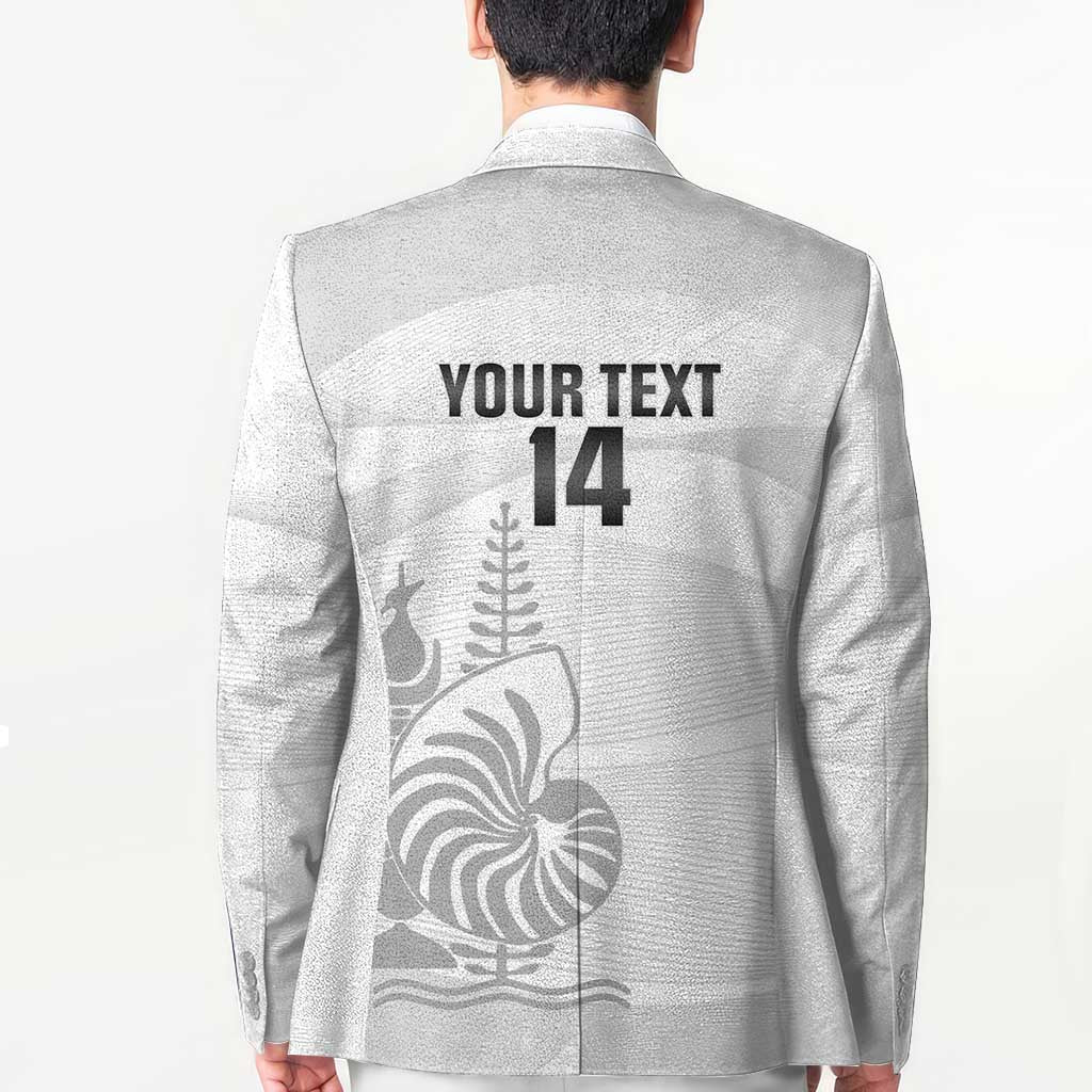 Custom New Caledonia Football Blazer Allez Les Cagous White Version - Polynesian Pride