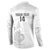 Custom New Caledonia Football Button Sweatshirt Allez Les Cagous White Version - Polynesian Pride