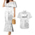 Custom New Caledonia Football Couples Matching Mermaid Dress and Hawaiian Shirt Allez Les Cagous White Version - Polynesian Pride