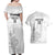 Custom New Caledonia Football Couples Matching Off Shoulder Maxi Dress and Hawaiian Shirt Allez Les Cagous White Version - Polynesian Pride