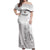 Custom New Caledonia Football Off Shoulder Maxi Dress Allez Les Cagous White Version - Polynesian Pride