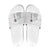 Custom New Caledonia Football Slide Sandals Allez Les Cagous White Version - Polynesian Pride
