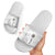 Custom New Caledonia Football Slide Sandals Allez Les Cagous White Version - Polynesian Pride