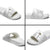 Custom New Caledonia Football Slide Sandals Allez Les Cagous White Version - Polynesian Pride