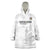 Custom New Caledonia Football Wearable Blanket Hoodie Allez Les Cagous White Version - Polynesian Pride