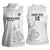 Custom New Caledonia Football Women Sleeveless Polo Shirt Allez Les Cagous White Version - Polynesian Pride