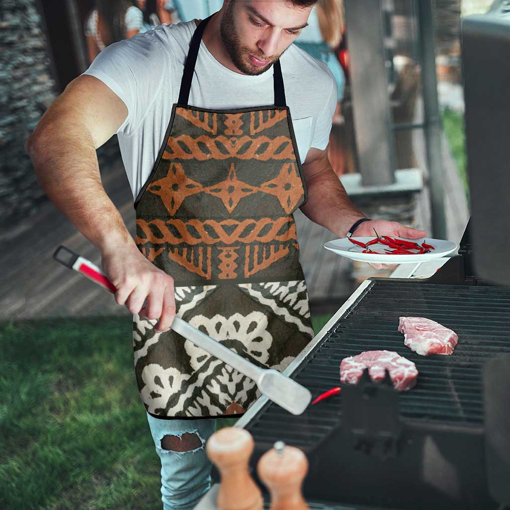 Bula Fiji Tapa Apron Fijian Masi Vintage Vibes - Polynesian Pride