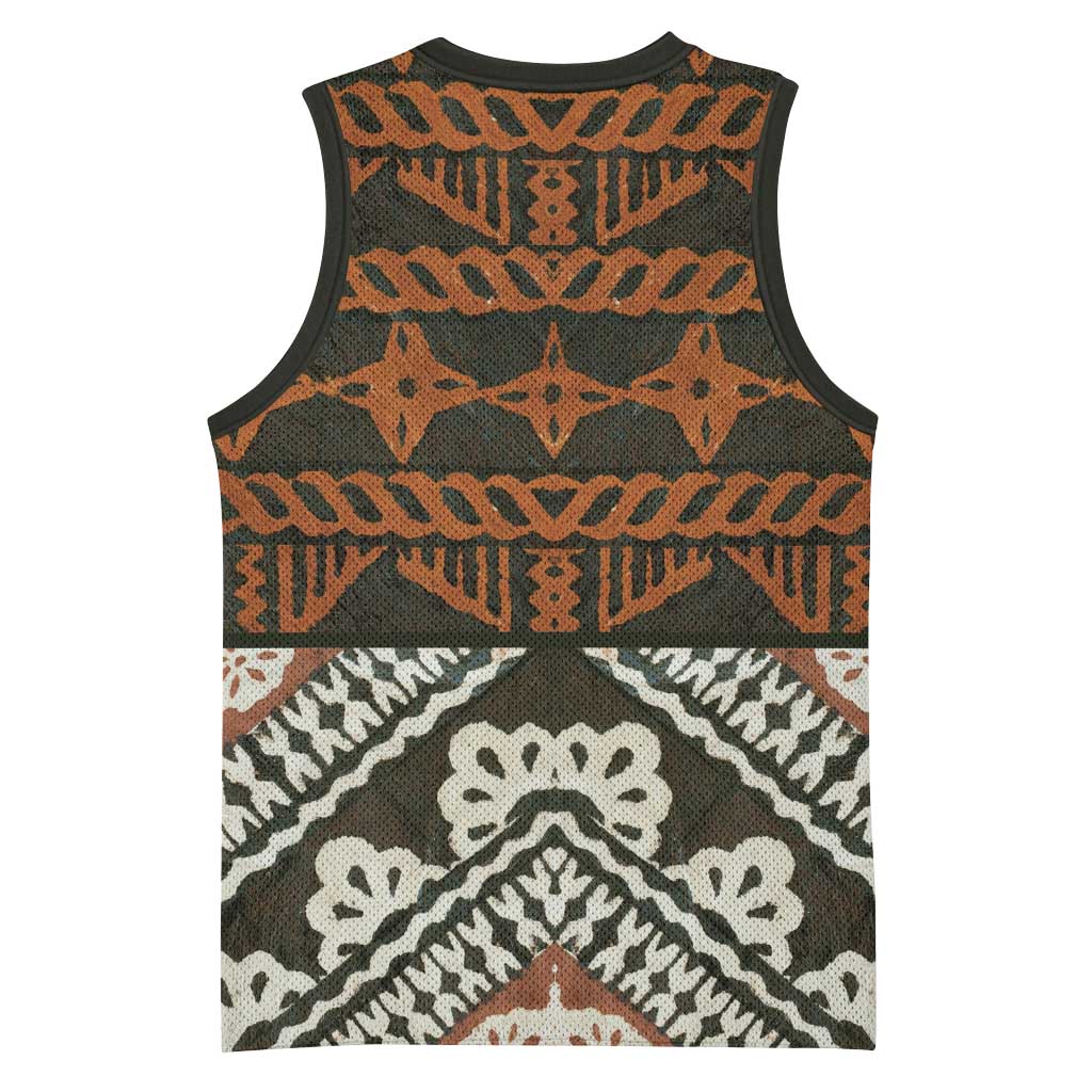 Bula Fiji Tapa Basketball Jersey Fijian Masi Vintage Vibes LT14 - Polynesian Pride