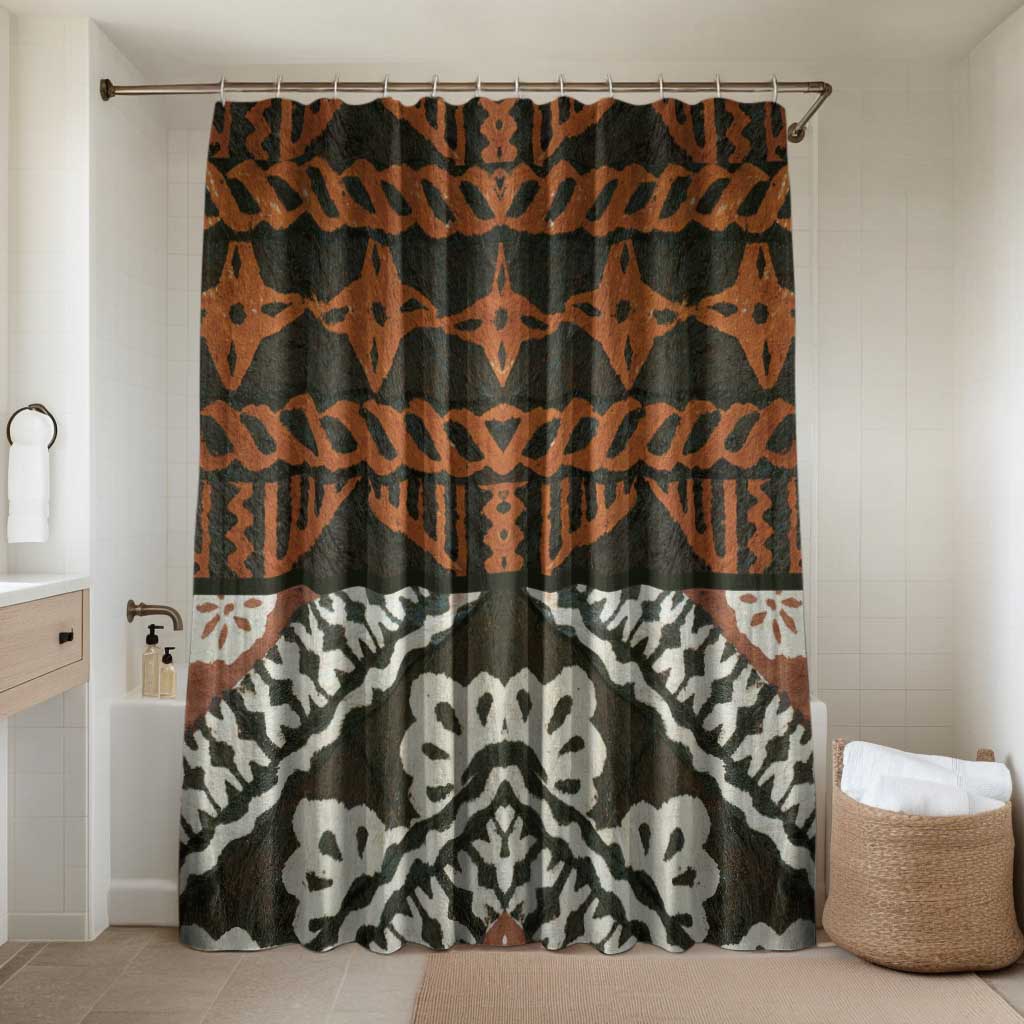 Bula Fiji Tapa Bathroom Set Fijian Masi Vintage Vibes - Polynesian Pride