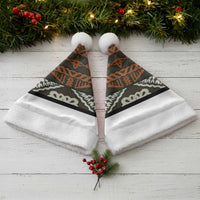 Bula Fiji Tapa Christmas Santa Hat Fijian Masi Vintage Vibes LT14 - Polynesian Pride