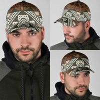 Bula Fiji Tapa Classic Cap Fijian Masi Vintage Vibes - Polynesian Pride