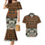Bula Fiji Tapa Couples Matching Mermaid Dress and Hawaiian Shirt Fijian Masi Vintage Vibes - Polynesian Pride