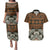 Bula Fiji Tapa Couples Matching Puletasi and Hawaiian Shirt Fijian Masi Vintage Vibes - Polynesian Pride