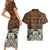 Bula Fiji Tapa Couples Matching Short Sleeve Bodycon Dress and Hawaiian Shirt Fijian Masi Vintage Vibes - Polynesian Pride