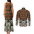 Bula Fiji Tapa Couples Matching Tank Maxi Dress and Long Sleeve Button Shirt Fijian Masi Vintage Vibes - Polynesian Pride