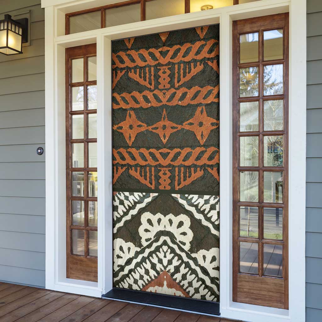 Bula Fiji Tapa Door Cover Fijian Masi Vintage Vibes LT14 - Polynesian Pride