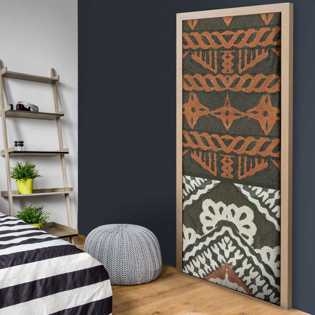 Bula Fiji Tapa Door Cover Fijian Masi Vintage Vibes LT14 - Polynesian Pride