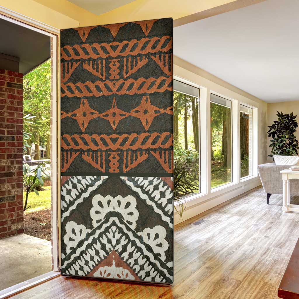 Bula Fiji Tapa Door Cover Fijian Masi Vintage Vibes LT14 - Polynesian Pride