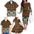 Bula Fiji Tapa Family Matching Off The Shoulder Long Sleeve Dress and Hawaiian Shirt Fijian Masi Vintage Vibes - Polynesian Pride