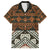 Bula Fiji Tapa Family Matching Off The Shoulder Long Sleeve Dress and Hawaiian Shirt Fijian Masi Vintage Vibes - Polynesian Pride