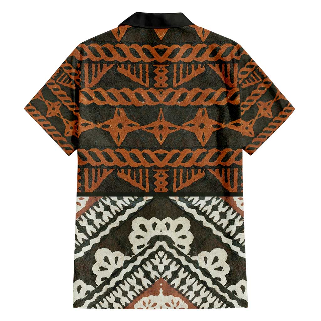 Bula Fiji Tapa Family Matching Puletasi and Hawaiian Shirt Fijian Masi Vintage Vibes LT14 - Polynesian Pride