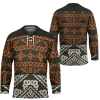 Bula Fiji Tapa Hockey Jersey Fijian Masi Vintage Vibes LT14 - Polynesian Pride