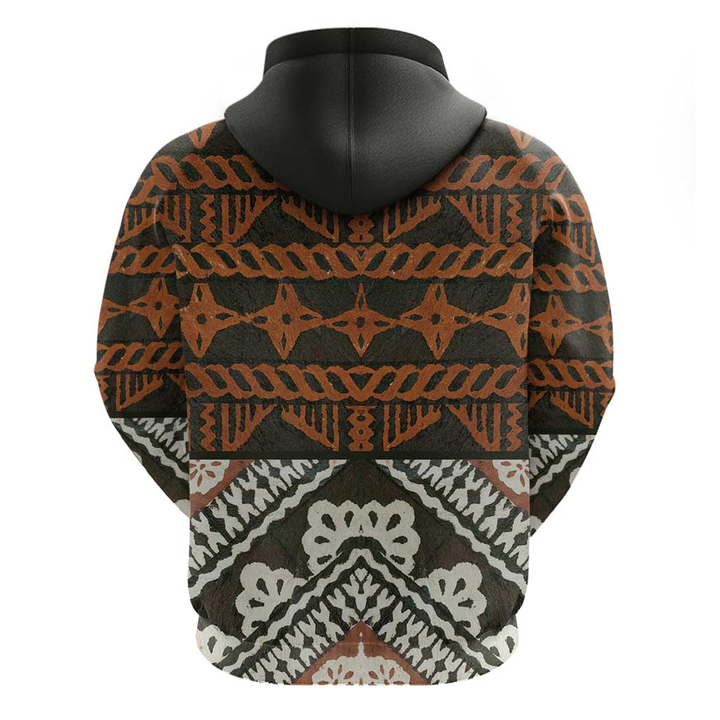 Bula Fiji Tapa Hoodie Fijian Masi Vintage Vibes LT14 - Polynesian Pride