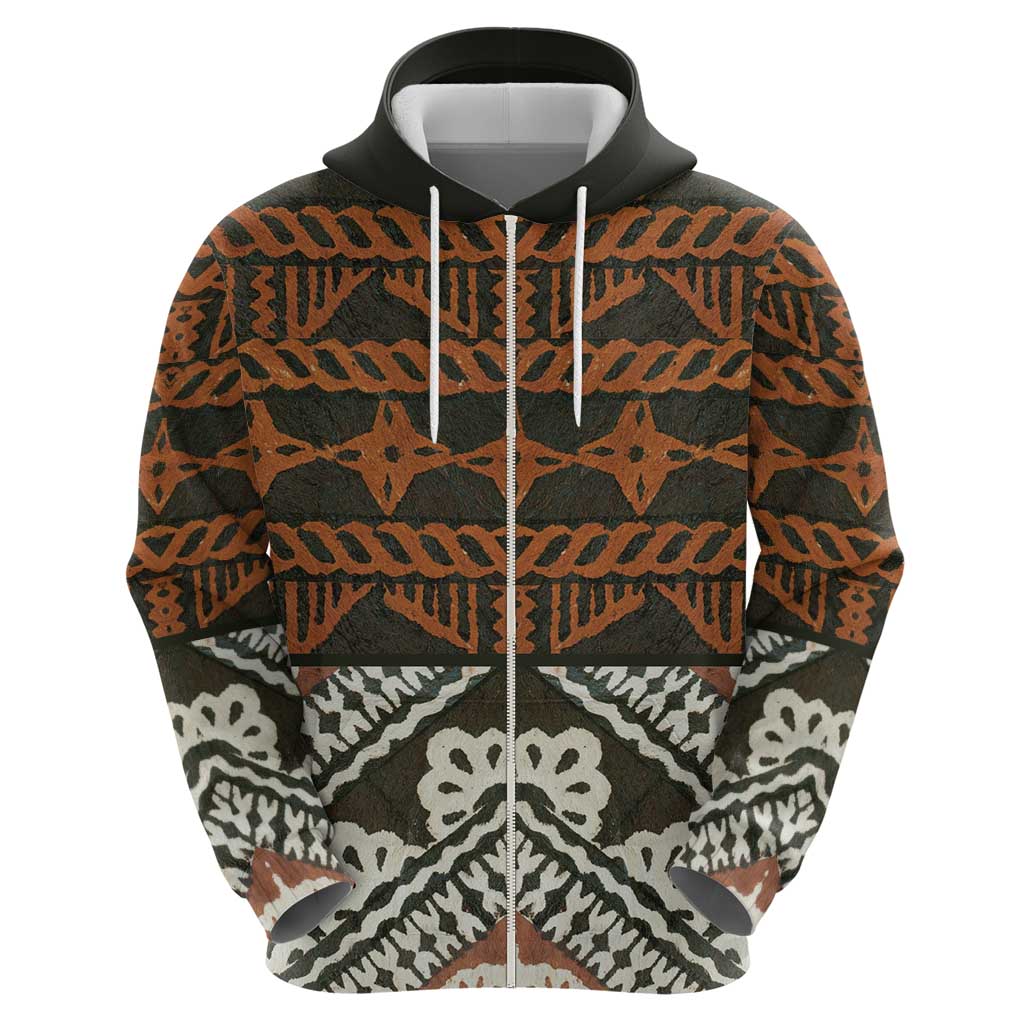 Bula Fiji Tapa Hoodie Fijian Masi Vintage Vibes LT14 - Polynesian Pride