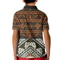 Bula Fiji Tapa Kid Polo Shirt Fijian Masi Vintage Vibes LT14 - Polynesian Pride