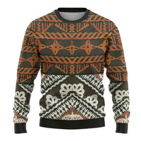 Bula Fiji Tapa Ugly Christmas Sweater Fijian Masi Vintage Vibes LT14 - Polynesian Pride