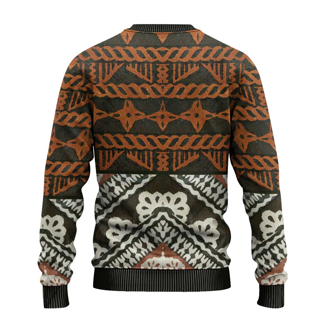 Bula Fiji Tapa Ugly Christmas Sweater Fijian Masi Vintage Vibes LT14 - Polynesian Pride