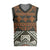 Bula Fiji Tapa Christmas Knitted V-Neck Vest Fijian Masi Vintage Vibes - Polynesian Pride