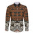 Bula Fiji Tapa Long Sleeve Button Shirt Fijian Masi Vintage Vibes - Polynesian Pride