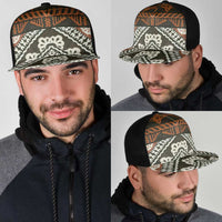 Bula Fiji Tapa Mesh Trucker Cap Fijian Masi Vintage Vibes LT14 - Polynesian Pride