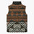 Bula Fiji Tapa Sleeveless Puffer Jacket Fijian Masi Vintage Vibes - Polynesian Pride