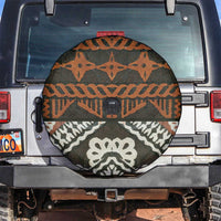 Bula Fiji Tapa Spare Tire Cover Fijian Masi Vintage Vibes LT14 Brown - Polynesian Pride