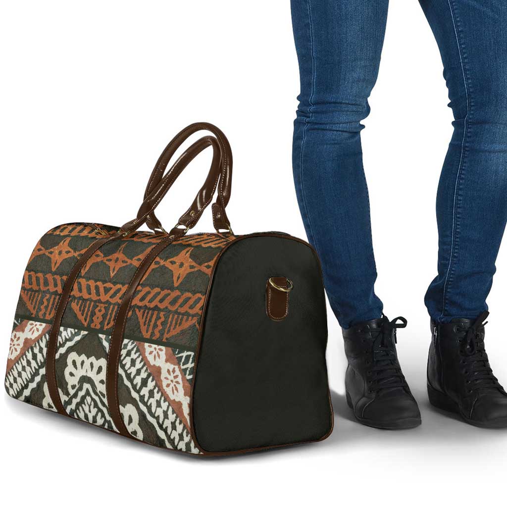 Bula Fiji Tapa Travel Bag Fijian Masi Vintage Vibes LT14 - Polynesian Pride