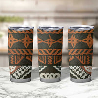 Bula Fiji Tapa Tumbler Cup Fijian Masi Vintage Vibes LT14 - Polynesian Pride