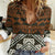 Bula Fiji Tapa Women Casual Shirt Fijian Masi Vintage Vibes - Polynesian Pride