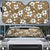 Kuvui Bula Fiji Auto Sun Shade Fijian Tapa Seamless Hibiscus - Polynesian Pride