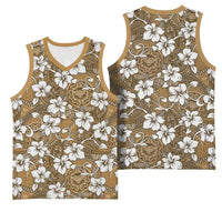 Kuvui Bula Fiji Basketball Jersey Fijian Tapa Seamless Hibiscus LT14 - Polynesian Pride