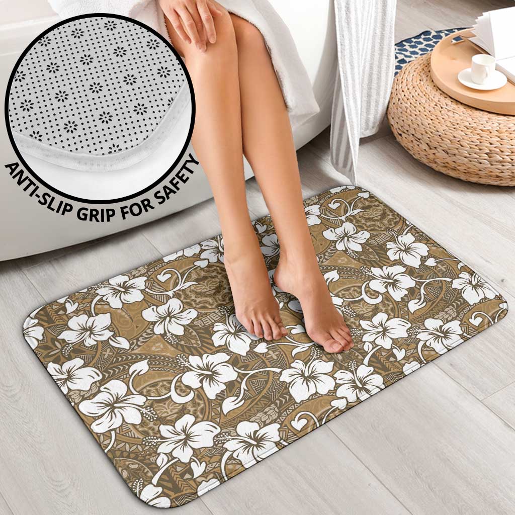 Kuvui Bula Fiji Bathroom Set Fijian Tapa Seamless Hibiscus - Polynesian Pride