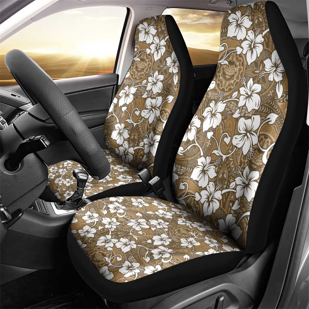 Kuvui Bula Fiji Car Seat Cover Fijian Tapa Seamless Hibiscus LT14 - Polynesian Pride