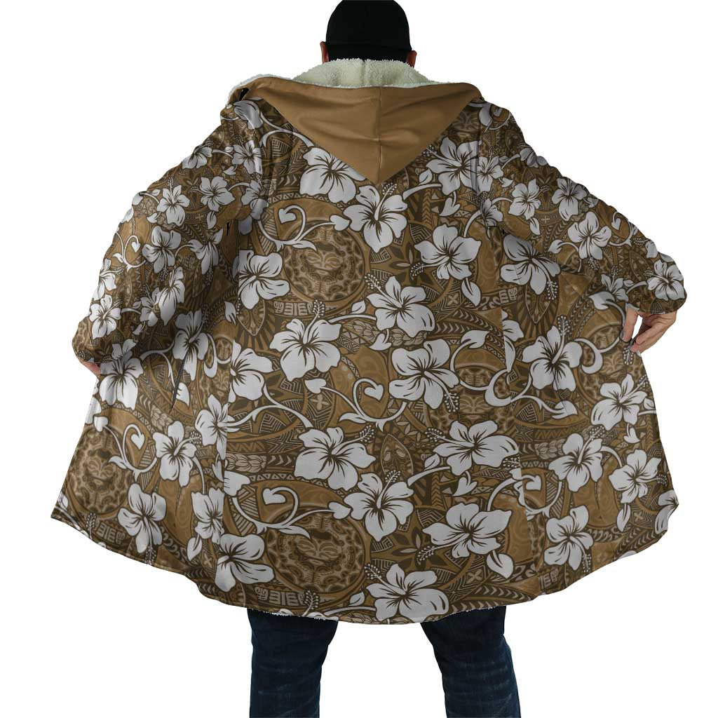 Kuvui Bula Fiji Cloak Fijian Tapa Seamless Hibiscus - Polynesian Pride
