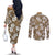 Kuvui Bula Fiji Couples Matching Off The Shoulder Long Sleeve Dress and Long Sleeve Button Shirt Fijian Tapa Seamless Hibiscus - Polynesian Pride